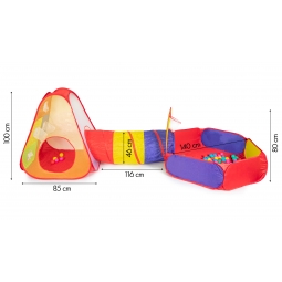 Namiot plac zabaw - suchy basen + piłeczki
