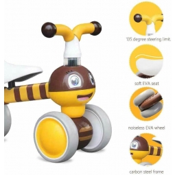 Rowerek rower biegowy Pszczółka jeździk mini rower - Bee ECOTOYS