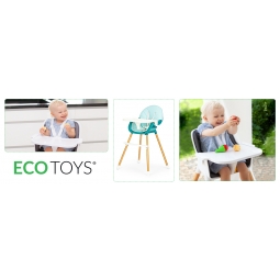 Fotelik krzesełko do karmienia 2w1 ECOTOYS