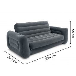 Sofa dmuchana rozkładana łóżko materac 2w1 INTEX 66552