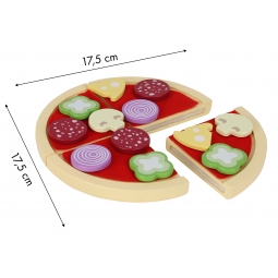 Zabawka drewniana pizza do krojenia dla dzieci ECOTOYS