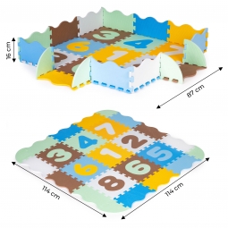 Mata piankowa edukacyjna kojec puzzle podkład dla dzieci