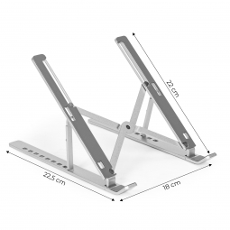 Podstawka stojak pod laptop aluminiowa składana z 9 stopniową regulacją