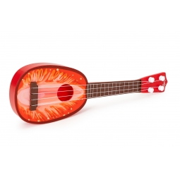 Ukulele gitara dla dzieci cztery struny truskawka