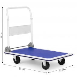 Wózek transportowy platformowy magazynowy 300KG składany ręczny