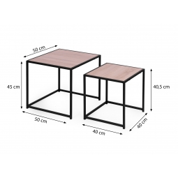 Zestaw stolików kawowych 2 szt. lofotwy design