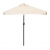 Prostokątny duży parasol ogrodowy skośny łamany z korbą beżowy 200 x 140 cm