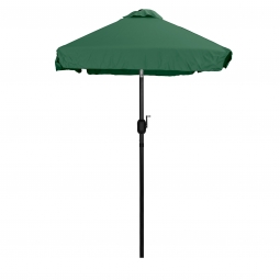 Prostokątny duży parasol ogrodowy skośny łamany z korbą zielony 200 x 140 cm