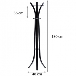 Wieszak stojak na ubrania podłogowy  Czarny ModernHome