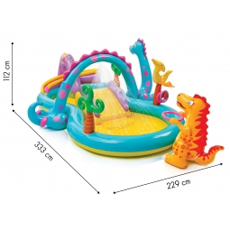 Basen dmuchany dla dzieci wodny plac zabaw zjeżdżalnia fontanna INTEX 57135