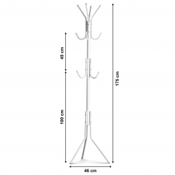 Podłogowy stojący wieszak stojak na ubrania odzież kurtki