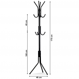 Podłogowy stojący wieszak stojak na ubrania odzież kurtki