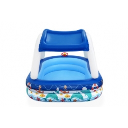 Bestway 54370 Basen dmuchany familijny z daszkiem Morski Kapitan 2.13m x 1.55m x 1.32m