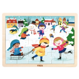 Viga 51272 Puzzle cztery pory roku - zima