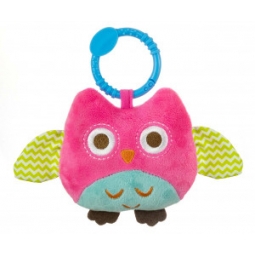 Zawieszka pluszowa Sówka - Happy owl - 2552 PINK