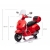 Milly Mally Pojazd na akumulator Vespa GTS Super Red