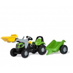 Rolly Toys 023196 Traktor Rolly Kid Deutz Fahir 5115G TB z łyżka i przyczepą