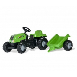 Rolly Toys 012169 Traktor Rolly Kid z przyczepą Zielony