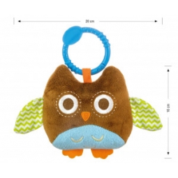 Zawieszka pluszowa Sówka - Happy owl - 2552 BROWN