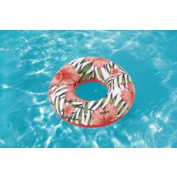 Bestway 36237 KOŁO DO PŁYWANIA KWIATY 119cm NIEBIESKIE