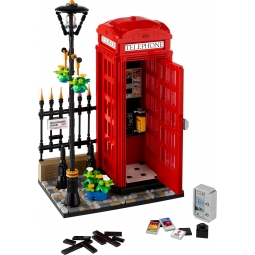 LEGO IDEAS 21347 CZERWONA LONDYŃSKA BUDKA TELEFONICZNA