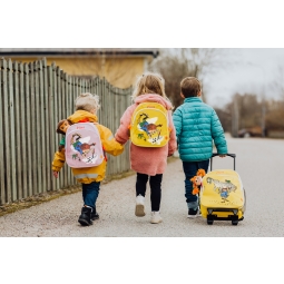 Walizka na kółkach dla dzieci, różowa Pippi