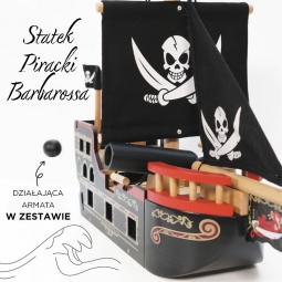Statek piracki drewniany Barbarossa Le Toy Van