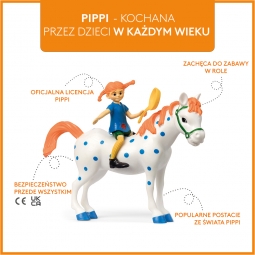 Figurka Pippi Langstrumpf & Konik