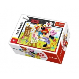 PUZZLE MINNIE MALARKA 54 el. mini TREFL 19554